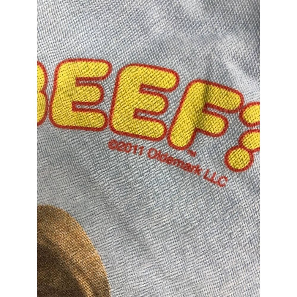 Homage‎ Where's The Beef Clara Peller Shirt Size Small Light Blue Wendy - Picture 3 of 8